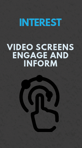 Video Screens Increase Engagement